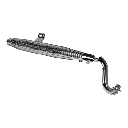 BS4135 - CT70 CHROME EXHAUST WITH CHROME GRILL FOR 125CC