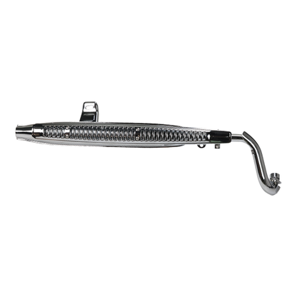 BS4136 - CT70 CHROME EXHAUST WITH CHROME GRILL FOR 50CC