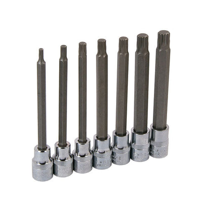 CT0124 - 7pc 3/8in DR Spline Bit Set