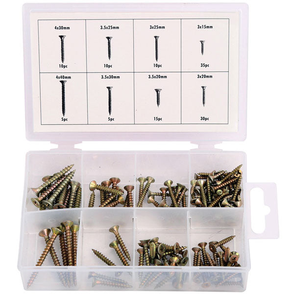 CT0452- 120pc Wood Screw Set - Assorted