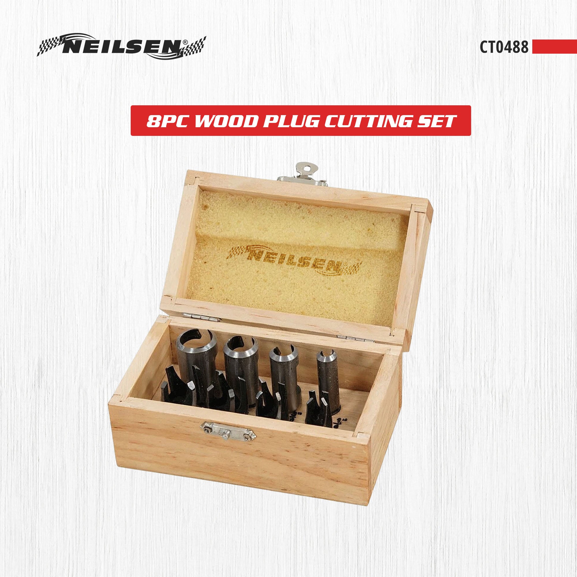 CT0488 - 8pc Wood Plug Cutting Set