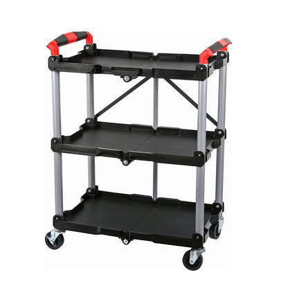 CT0681 - Folding Workshop Trolley 3 Shelf
