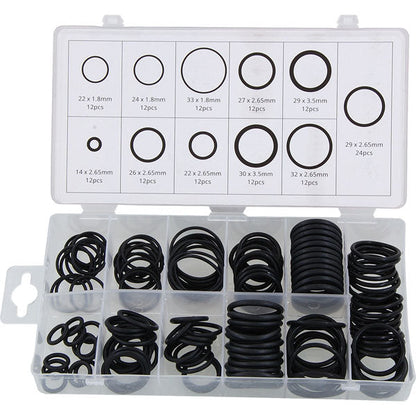 CT0741 - 144pc O-Ring Rubber Washer Set - Assorted