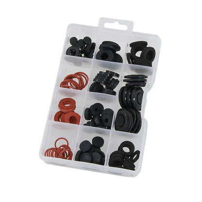 CT0742 - 144pc Rubber Washer / Fibre Gasket Set - Assorted