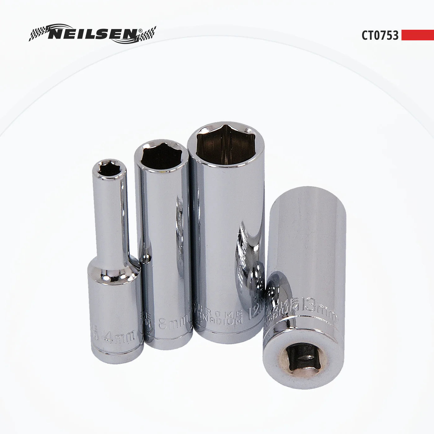 CT0753 - 1/4in Dr 11pc Deep Socket Set