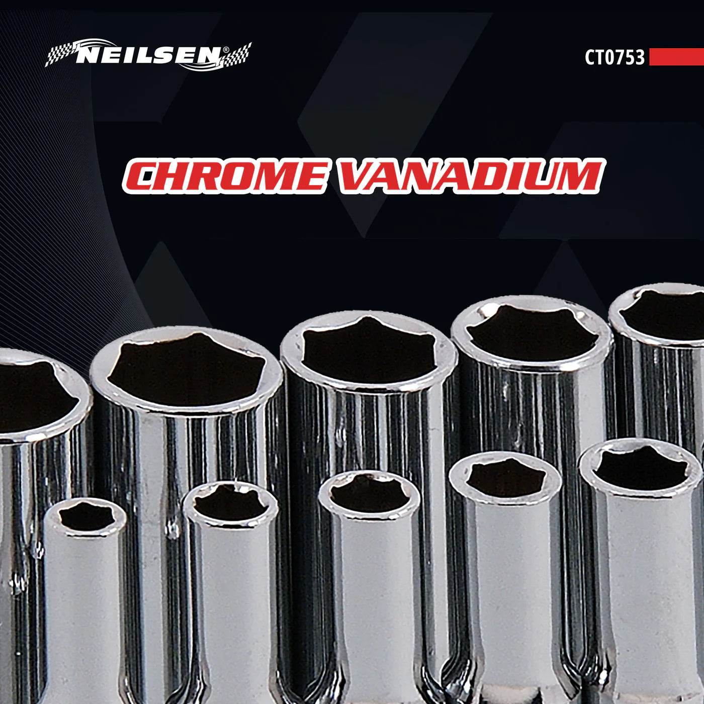 CT0753 - 1/4in Dr 11pc Deep Socket Set