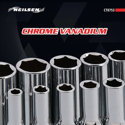 CT0753 - 1/4in Dr 11pc Deep Socket Set