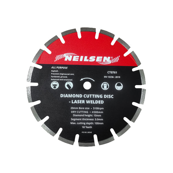 CT0761 - Diamond Disc 12 Inch Laser Weld / Asphalt Cutting