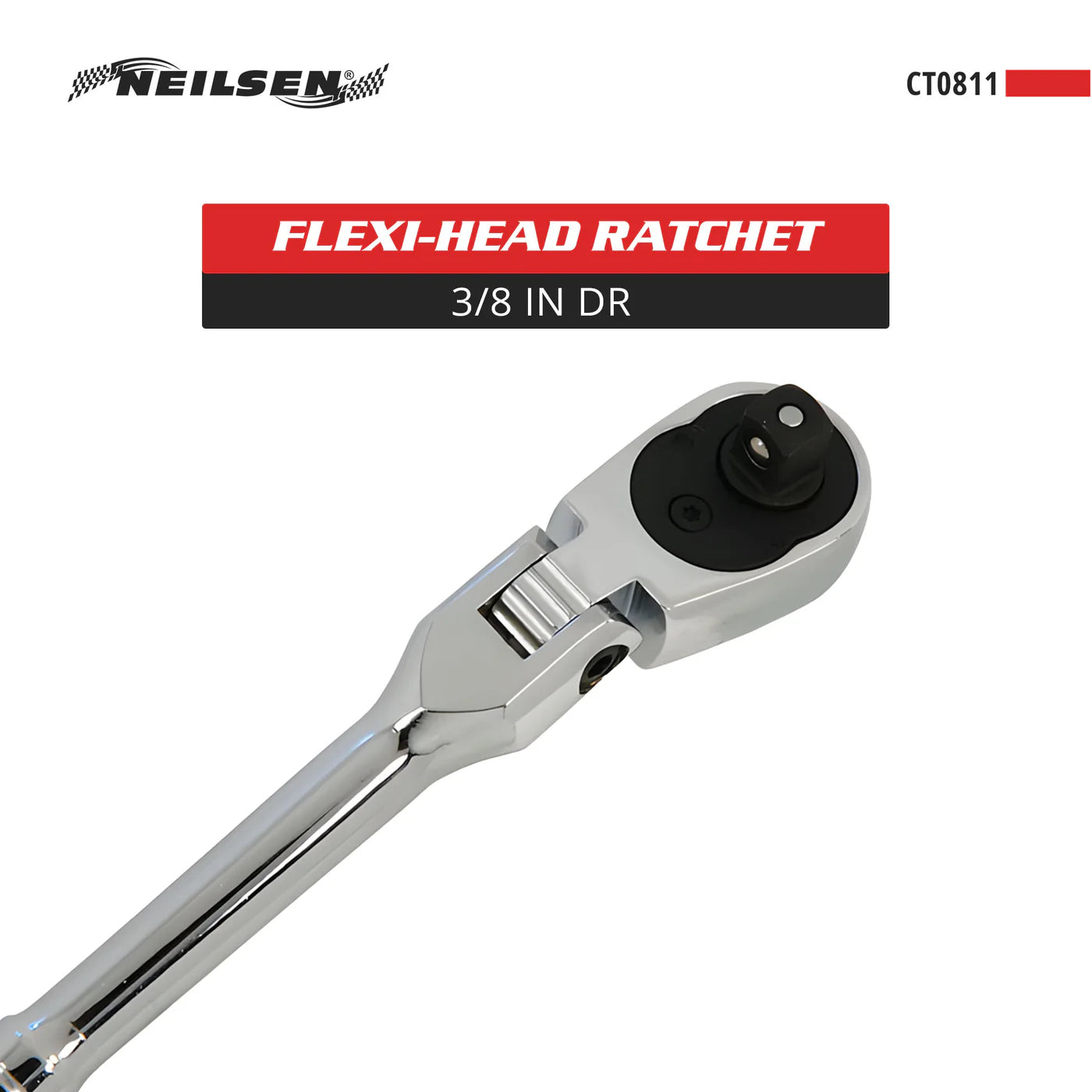 CT0811 - 3/8in DR Flexi-Head Ratchet
