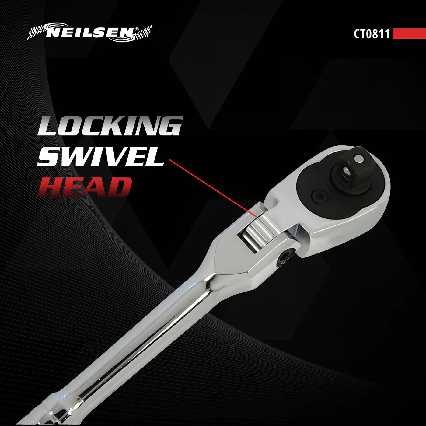 CT0811 - 3/8in DR Flexi-Head Ratchet