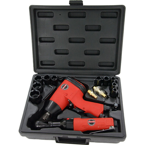 CT0870 - 13pc Air Tool Kit / Ratchet Impact Gun and Sockets