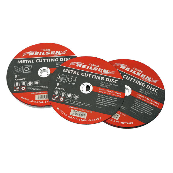 CT0926 - 230mm Metal Cutting Discs 10pc