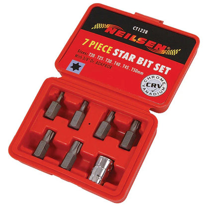CT1228 - 7pc 3/8in DR Star Bit Set