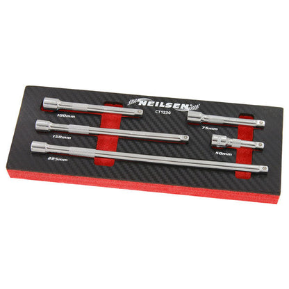 CT1230 - 5pc 1/4in Dr Extension Bar Set