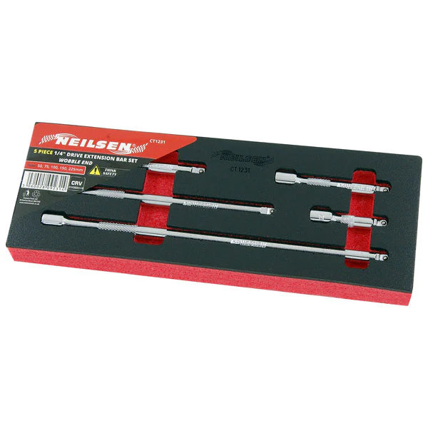 CT1231 - 5pc 1/4in Dr Extension Bar Set