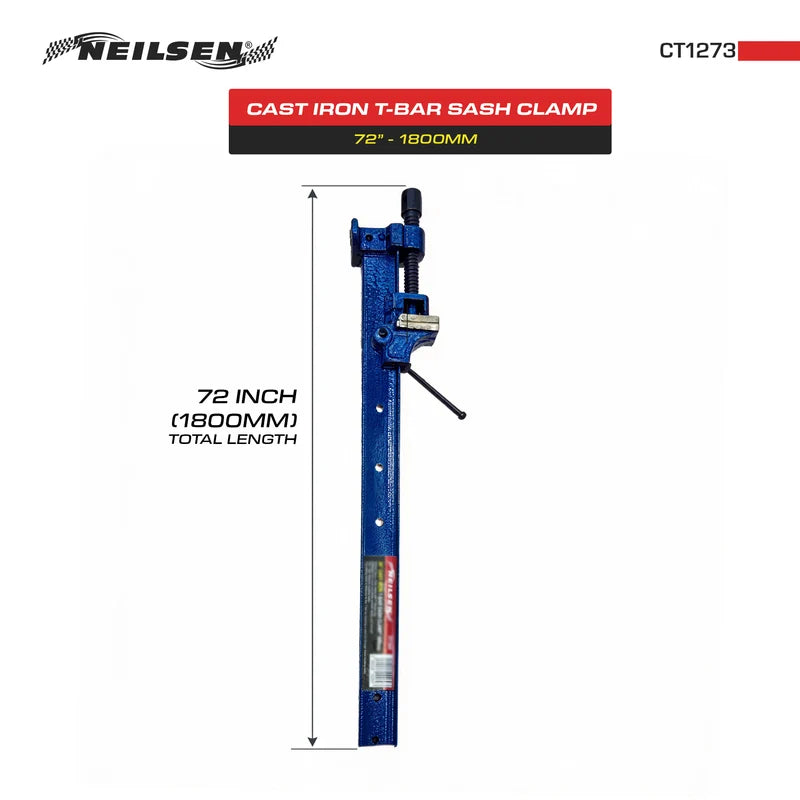 CT1273 - 72inch Cast Iron T Bar Sash Clamp 1800mm