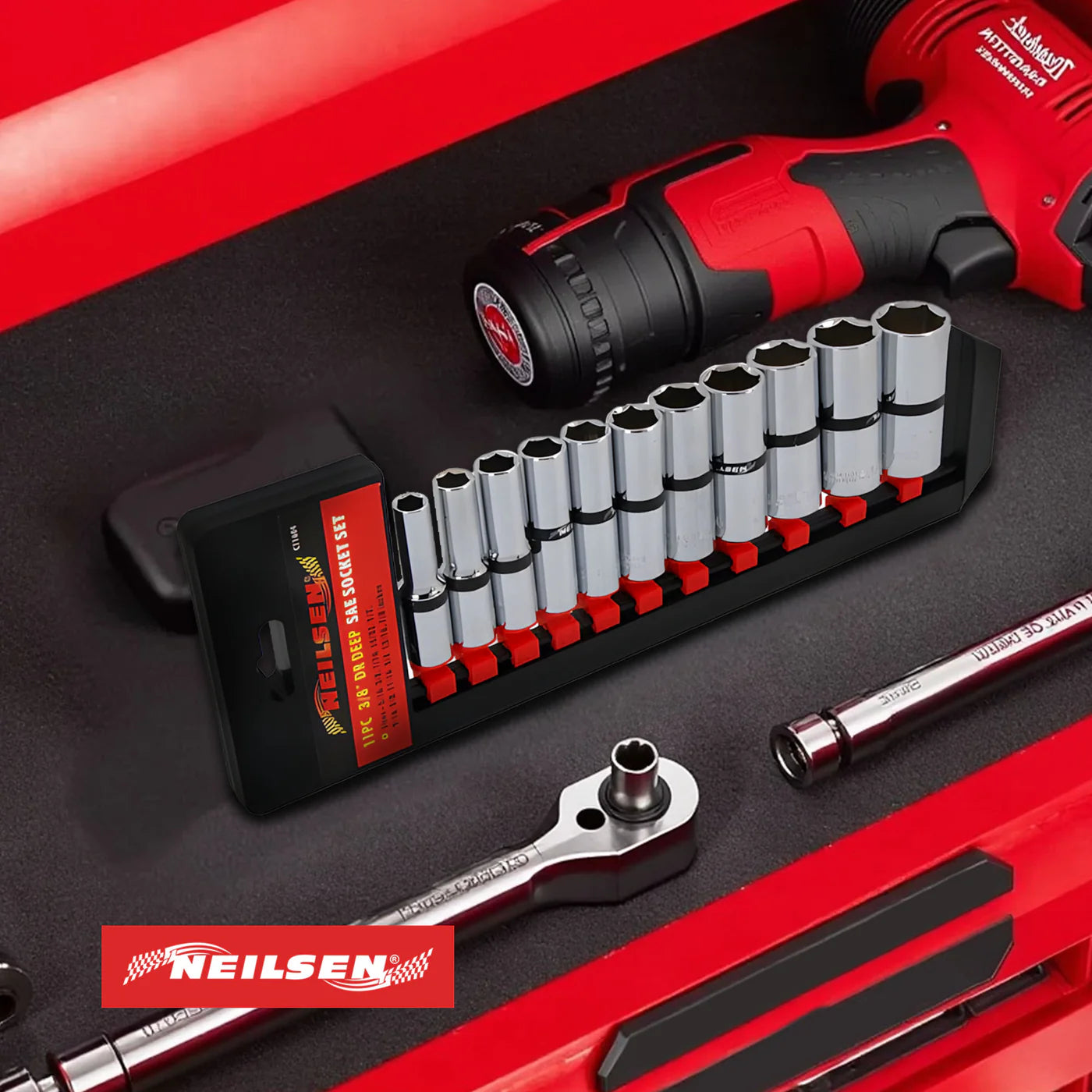 CT1604 - 11pc 3/8in DR SAE Deep Socket Set