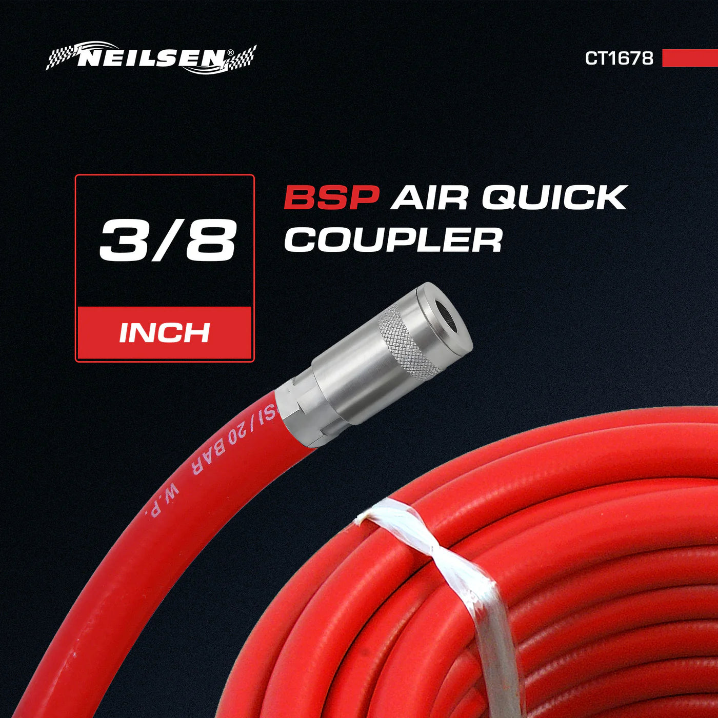 CT1678 - 2pc BSP Quick Coupler Set - 3/8in