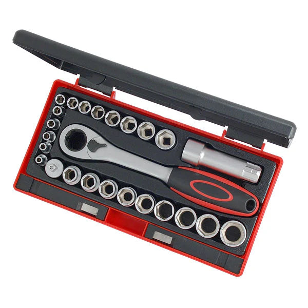 CT1717 - 25pc 1/4in DR Go-Thru Socket Set