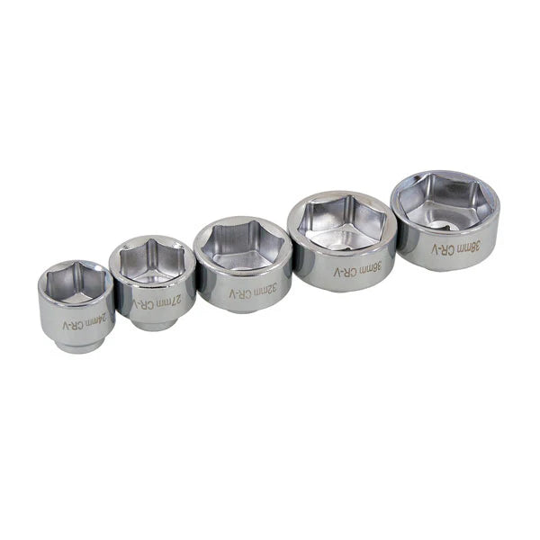 CT1780 - 5pc 3/8in .DR Oil Filter Socket Set