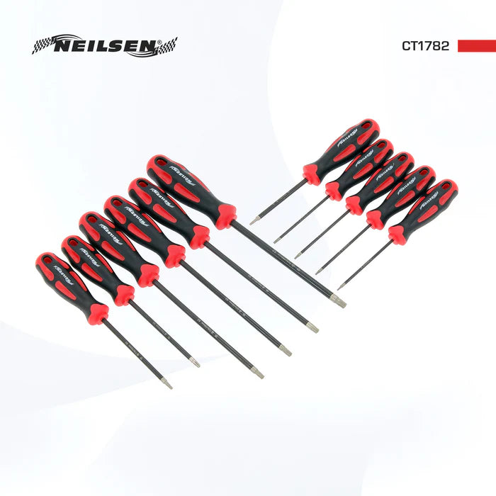 CT1782 - Diamond Tipped Tamper Proof Star Screwdriver set 11 Piece