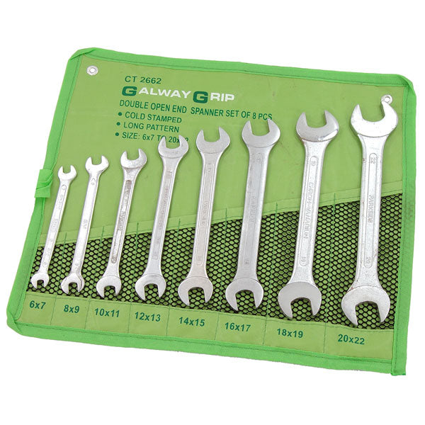 CT2662 - 8pc Cold Stamp Double Open End Spanner