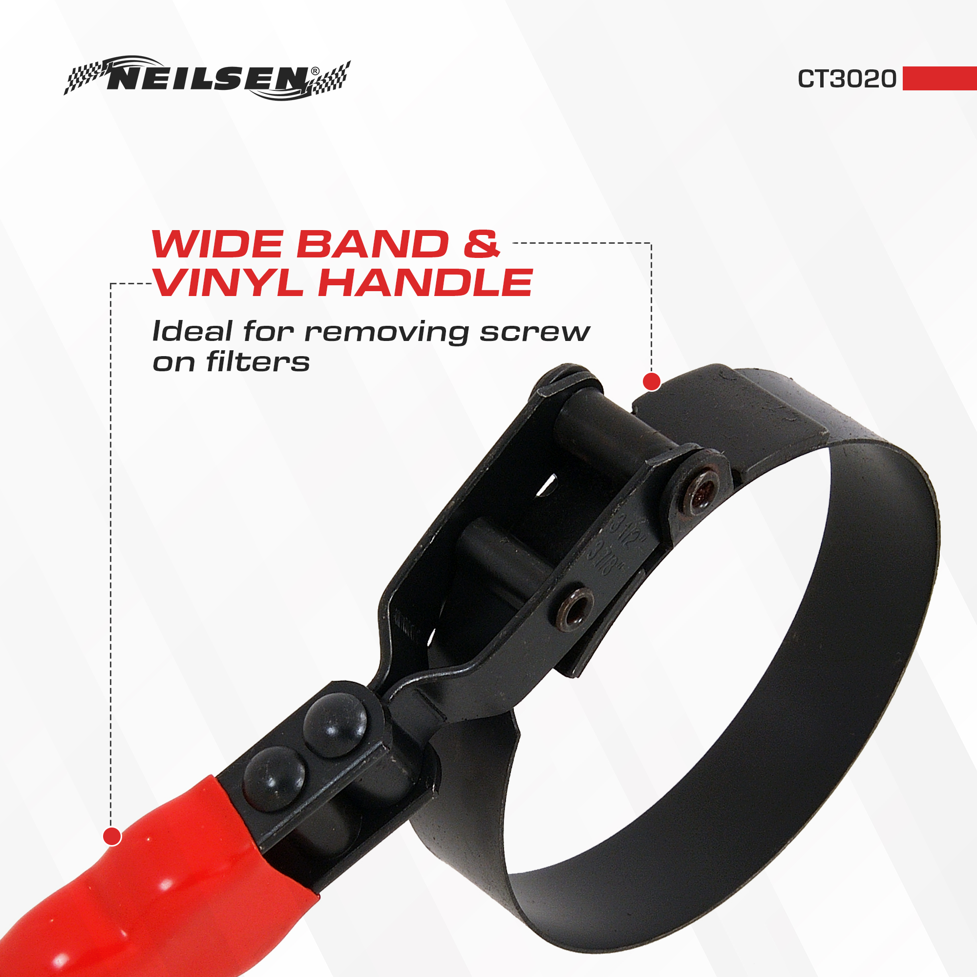 CT3020 - Oil Filter Wrench with Swivel Band