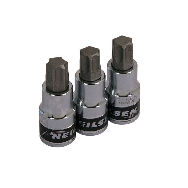 CT3207 - 3pc 1/2in DR T60 Star Plus Bit Set
