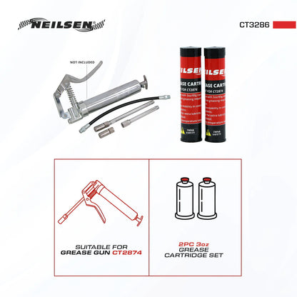 CT3286 - 2pc Grease Cartridge Set - 3oz