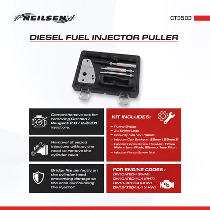 CT3583 - Diesel Fuel Injector Puller - PSA Citroen / Peugeot