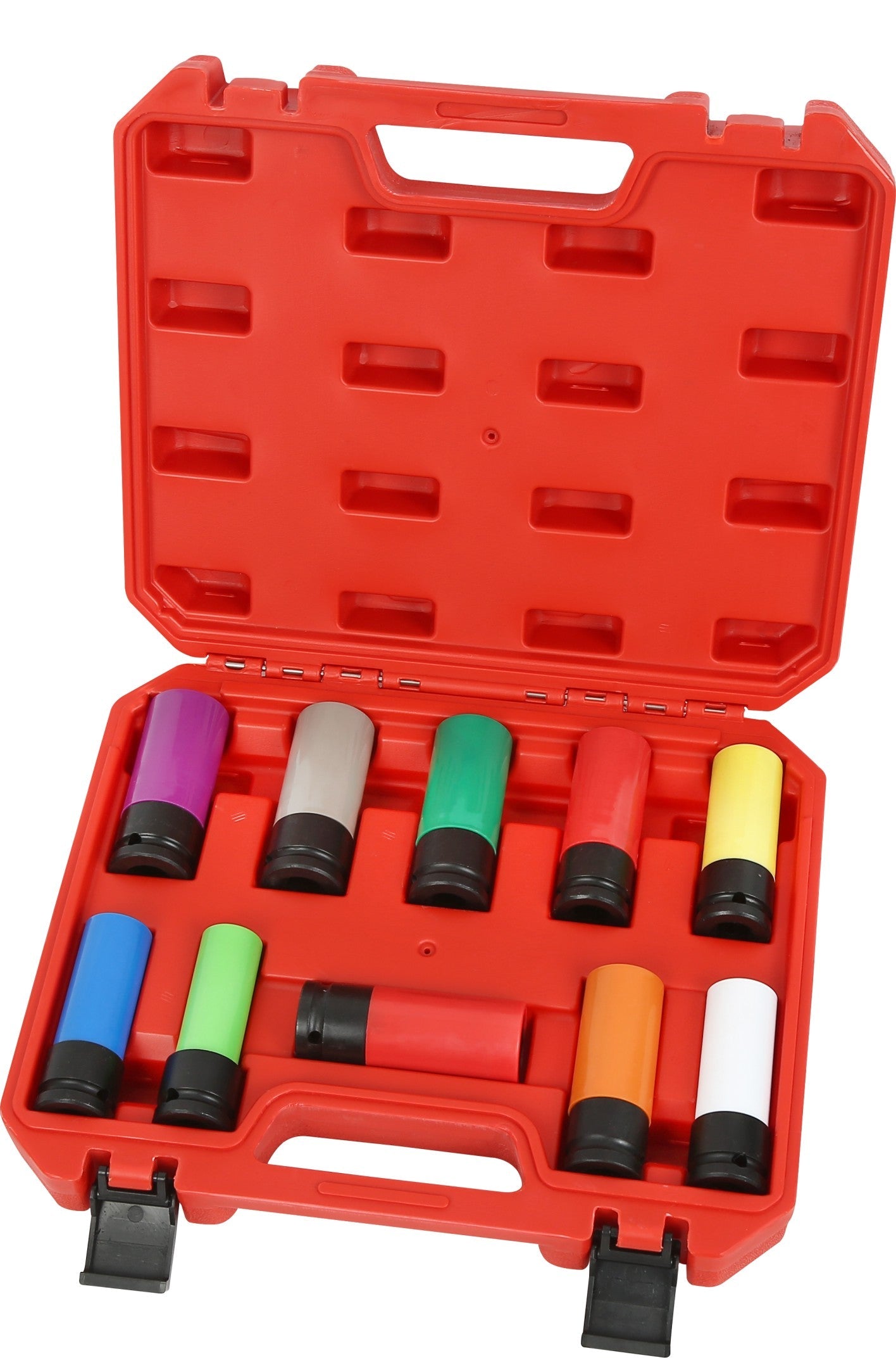 CT3669 - 10Pcs 1/2" Dr. Wheel Nut Impact Socket Set with Protective Sleeves