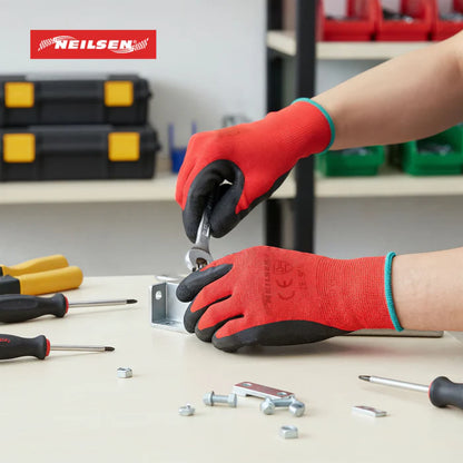 CT3838 - 12 Pack Latex Work Gloves Size 9 Large