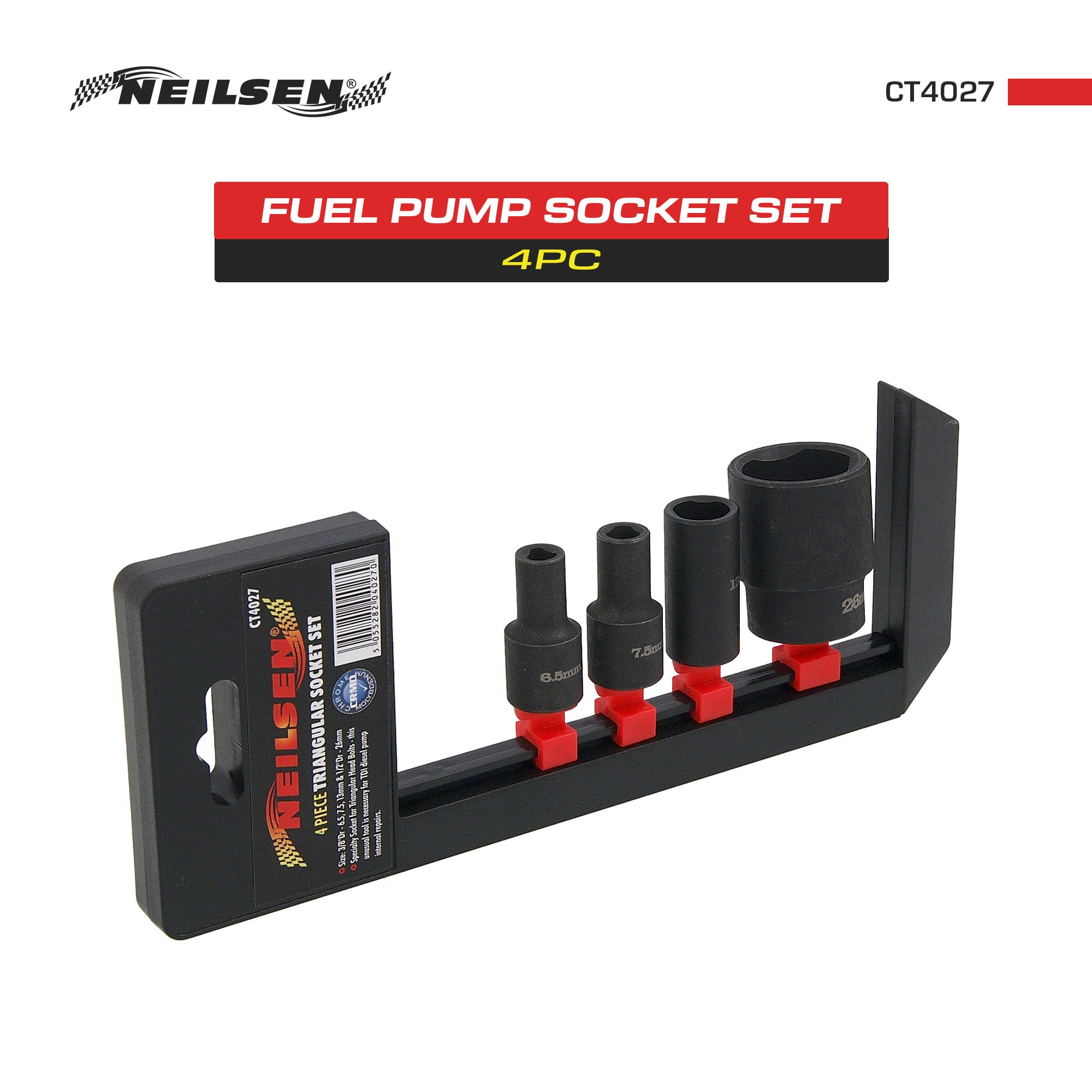 CT4027 - 4pc Fuel Pump Socket Set
