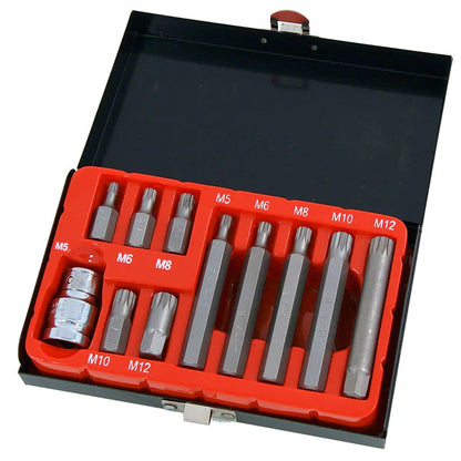 CT4038 - 11pc 1/2in DR Spline Bit Set