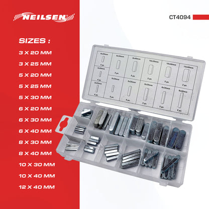 CT4094 - 60pc Feather Key / Parallel Key Set - Assorted