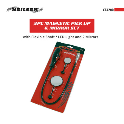 CT4200 - 3pc Magnetic Pick Up & Mirror Set