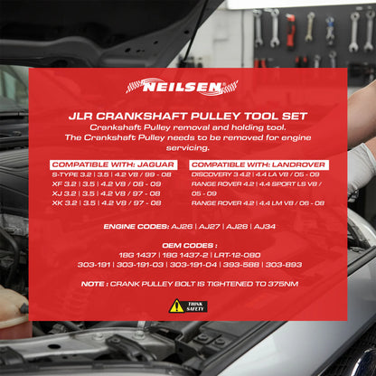 CT4418 - Crankshaft Pulley Tool Set - JLR