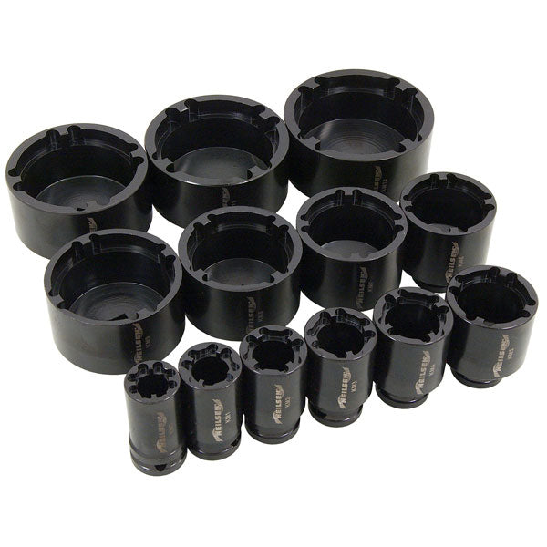 CT4605 - 13pc Grooved Locknut Socket Set
