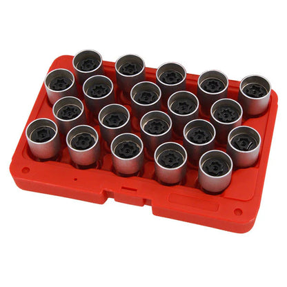 CT4766 - 20pc Locking Wheel Nut Key Set - Vauxhall / Opel - B
