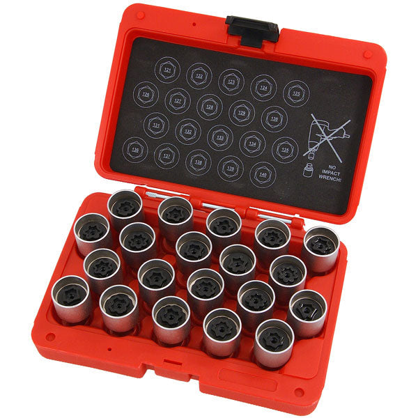 CT4766 - 20pc Locking Wheel Nut Key Set - Vauxhall / Opel - B