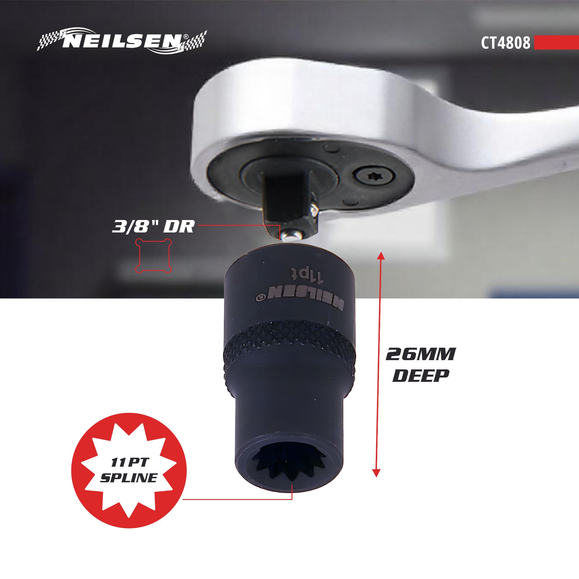 CT4808 - HGV Brake Calliper Socket