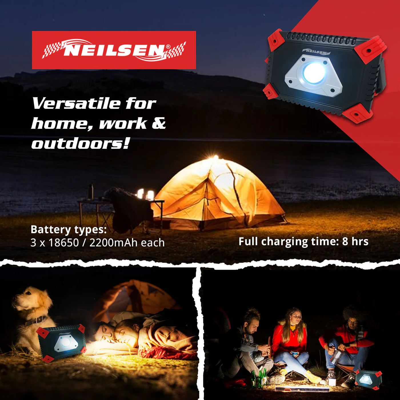 CT4923 - LED COB Work Lamp with USB