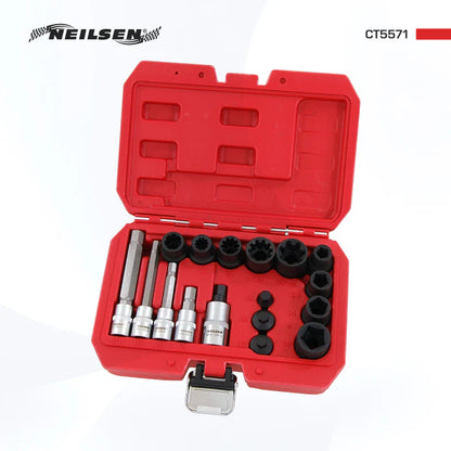 CT5571 - 17pc Brake Calliper Socket & Bit Set