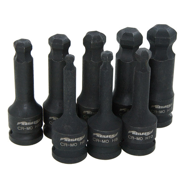 CT5856 - 8pc 1/2in DR Impact Hex Bit Set