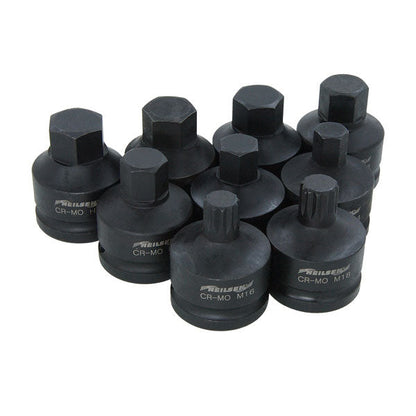 CT5857 - 9pc 3/4in DR Hex & Spline Bit Set