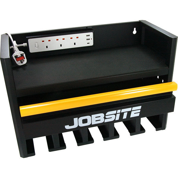 CT6006 - 22 Inch Wall Mounted Power Tool Storage Rack and Charging Station