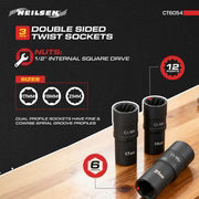 CT6054 - 3pc Double Sided Twist Socket