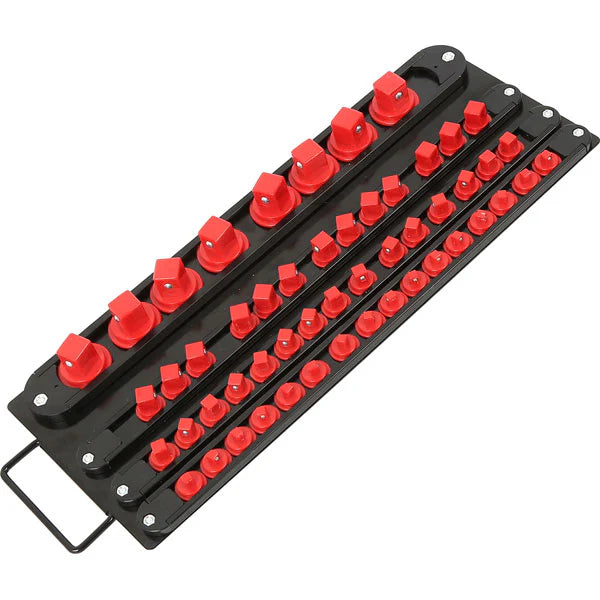 CT6171 - 52pc Socket Rail Tray 1/4 - 3/8 - 1/2 & 3/4 SQ Dr