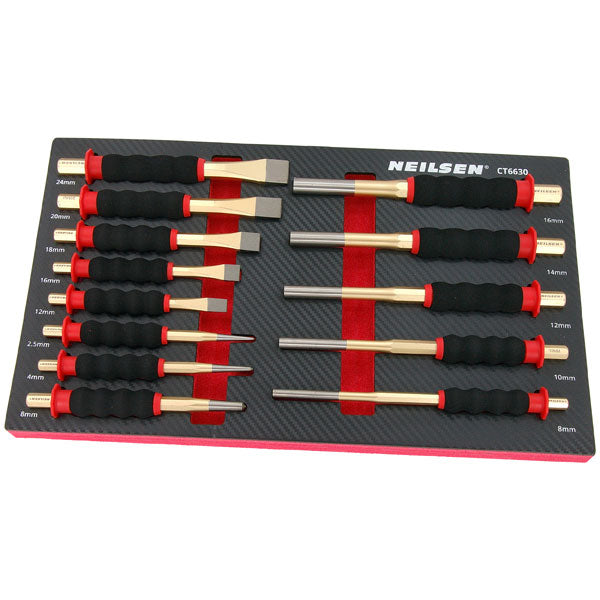 CT6630 - 13pc Pin Punch & Chisel Set