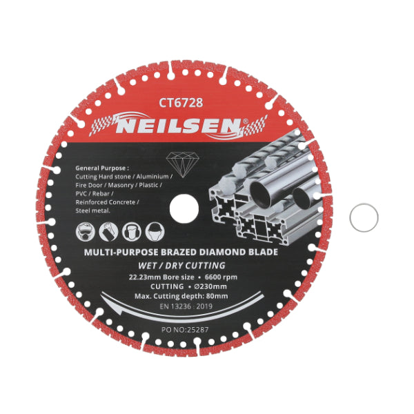 CT6728 - Multi Purpose Brazed Diamond Blade 230mm